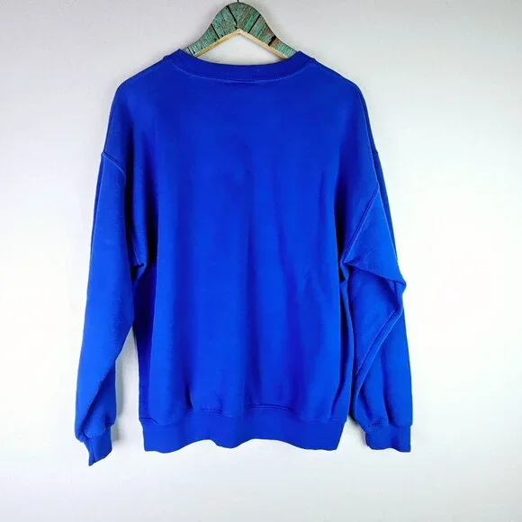 Vintage MV Sport Miami Dade College Sweatshirt, Blue White, Sz L - Picture 5 of 7